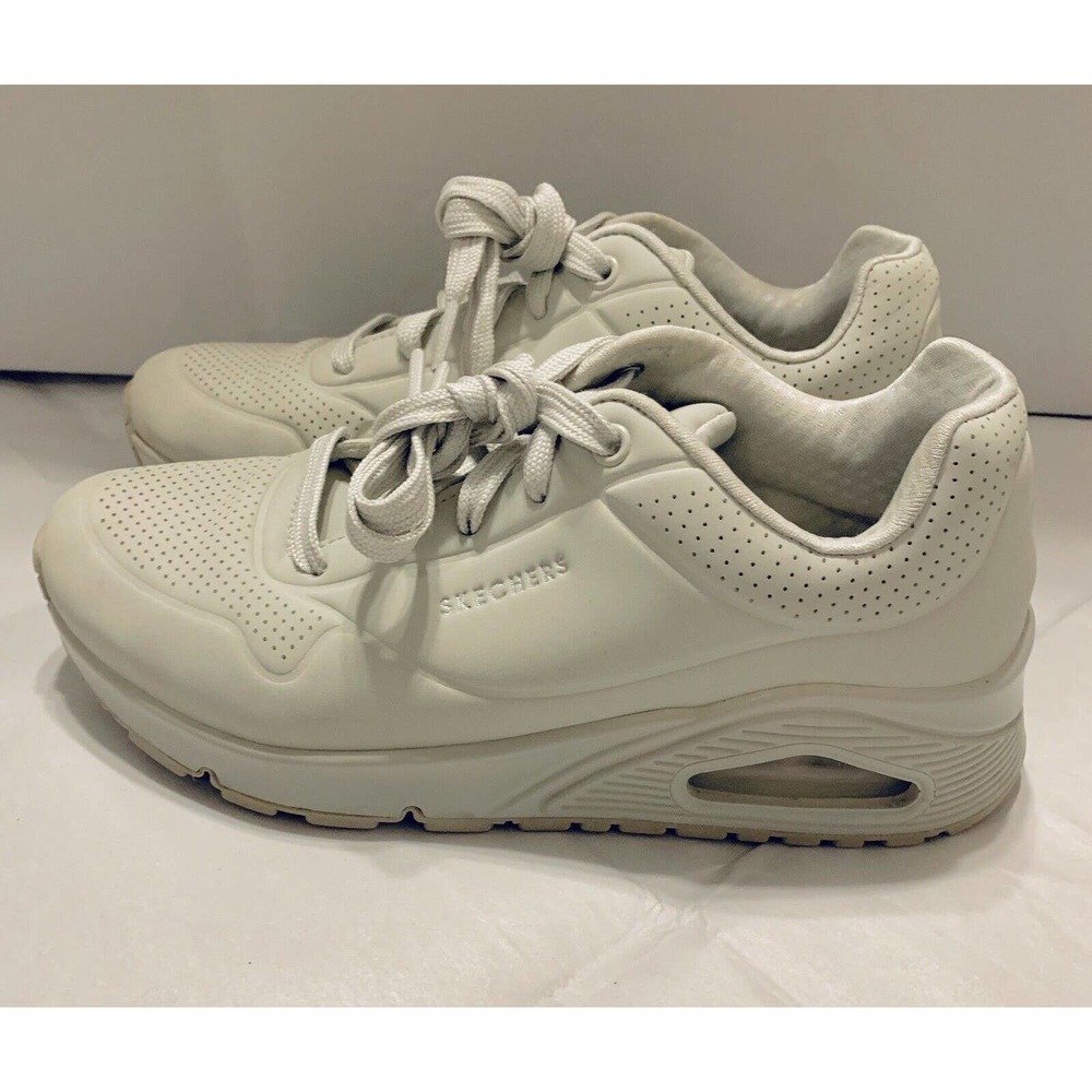 Skechers Street Uno Women’s Sz 6 Off-White (Gray) Stand on Air Sneakers